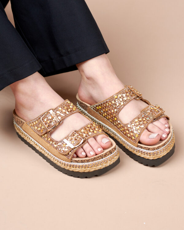 Mules à boucles et strass – Image 2