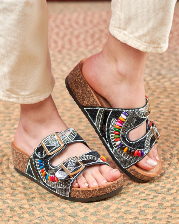 Mules à boucles et strass – Image 3