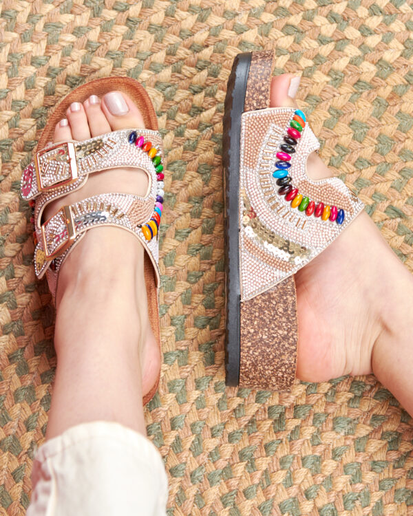 Mules à boucles et strass – Image 2