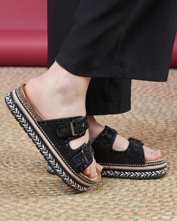 Mules à boucles en strass – Image 3