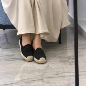 Ballerines brodées en halfa